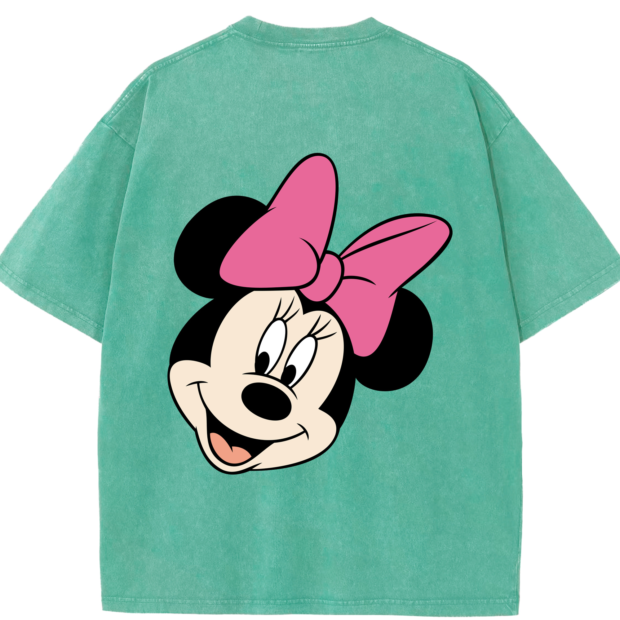 （画像用） ミッキーマウス Mickey Mouse 綿100% ヴィンテージ風 半袖Tシャツ（背面プリント）